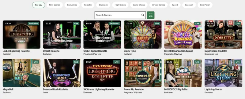 live casino