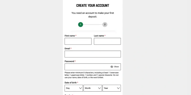 unibet registracija
